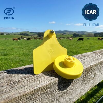 Fofia ET908 RFID Animal Ear Tag 134.2KHz FDX-B Smart Livestock ID Tag with Full ICAR