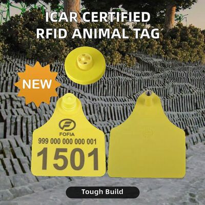 FULL ICAR Ear Tag RFID Electronic Ear Tag For Livestock Animals Tamperproof TPU Ear Tag For Cattle For Cattle Management