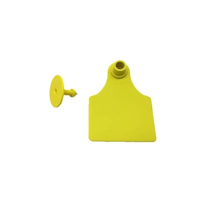 T921 New Fofia Animal Ear Tag Yellow Goat Ear Tag High Quality RFID TPU Farm Cattle Horse 1.5 Year Warranty