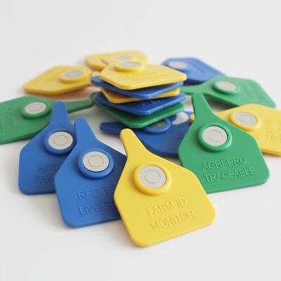 ICAR Certified TPU RFID Ear Tag with 350N Tension for Livestock Identification and Monitoring