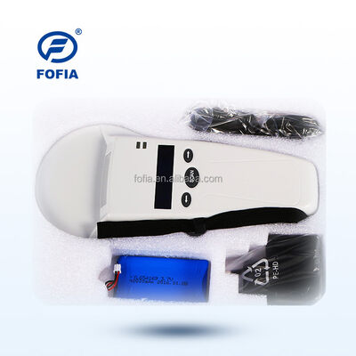 FOFIA Durable Plastic RFID Handheld Reader with 128x32 OLED Screen /USB for Long-Range Pet & Farm/Ranch Use