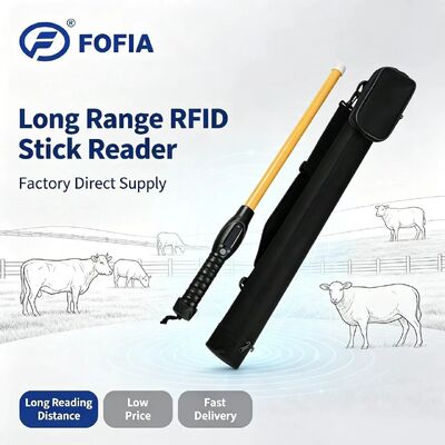 FOFIA PT280 134.2kHz RFID Reader PVC NLIS Australia ICAR Approved Cattle ID 7000 Records Storage 10-20cm Reading Distance ISO
