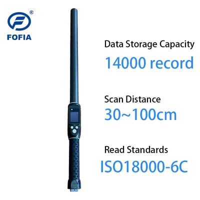 FOFIA Waterproof Long Range 134.2kHz RFID Ear Tag Reader ISO11784/5 Protocol 30-100cm Reading Distance PVC