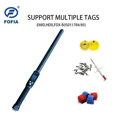 Durable Waterproof Long Range 134.2kHz RFID Ear Tag Reader ISO11784/5 Protocol 30-100cm Reading Distance PVC
