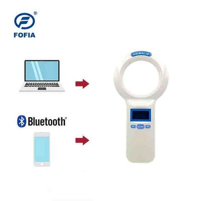 Durable Plastic PT200 RFID Handheld Reader With 128x64 OLED Screen ISO11784/5 Protocol Long Range Reading For Pets And Farm  Use