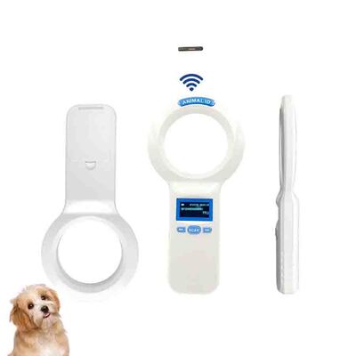 Durable Plastic PT200 RFID Handheld Reader With 128x64 OLED Screen ISO11784/5 Protocol Long Range Reading For Pets And Farm  Use