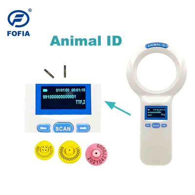 Durable Plastic PT200 RFID Handheld Reader With 128x64 OLED Screen ISO11784/5 Protocol Long Range Reading For Pets And Farm  Use