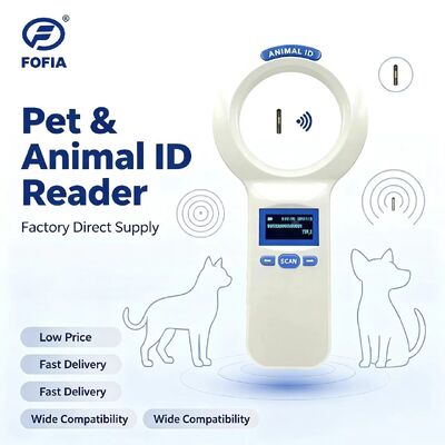 Waterproof FOFIA PT200 RFID Handheld Reader 128x64 OLED Screen Long Distance Reading 10-20m ISO11784/5 Protocol