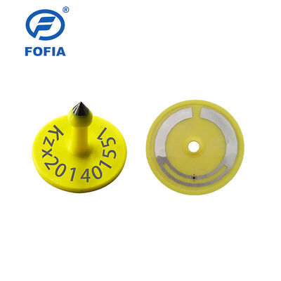 14.5mm Size TPU Custom Livestock Ear Tags 134.2KHz Frequency