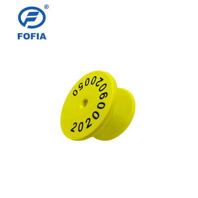 14.5mm Size TPU Custom Livestock Ear Tags 134.2KHz Frequency