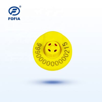 134.2kHz RFID Livestock Ear Tag With 350N Tension Full ICAR Certification