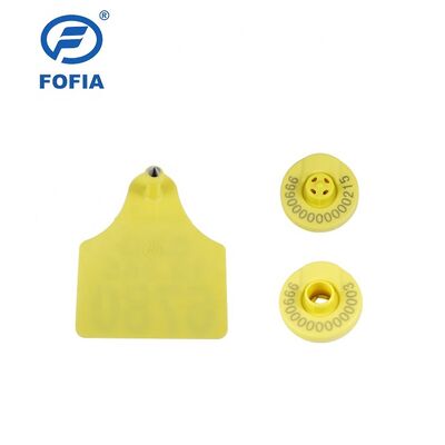 Livestock Management RFID Ear Tag Anti Collision Standard IEC 68-2-27 Animal