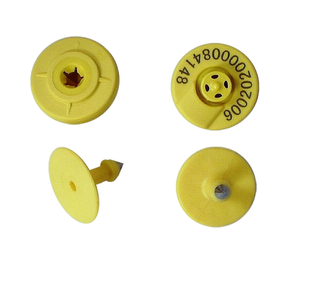 Livestock Management RFID Ear Tag Anti Collision Standard IEC 68-2-27 Animal