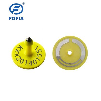 UHF Gps Electronic Ear Tag  For Cattle / Sheep / Pig Feeding Management