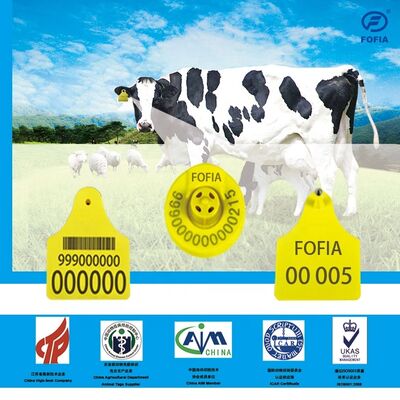 FOFIA RFID Electronic Ear Tag With FULL ICAR Certificate For Cattle And Sheep Tracking