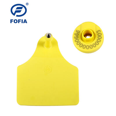 FOFIA 134.2KHZ Rfid Button Eid Gps Ear Tag For Cattle