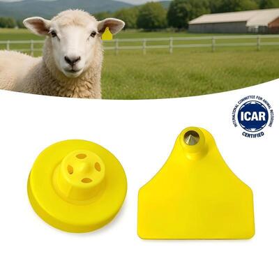 30°C To 50°C Livestock Ear Tag Waterproof High Strength Ear Tags Designed For Sheep Pig Goat Identification And Tracking