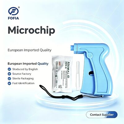 Fofia RFID 134.2kHz ICAR Certified Split Type Animal ID Microchip 2.12*12mm  Model ZS005 Waterproof Material New 1.5 Year