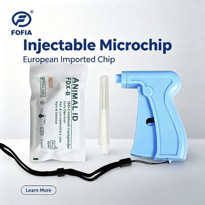 Fofia Hot Selling RFID Separate and Reusable134.2kHz Animal ID Microchip ZS005 Waterproof Pet Use Injection 1.5 Year Warranty