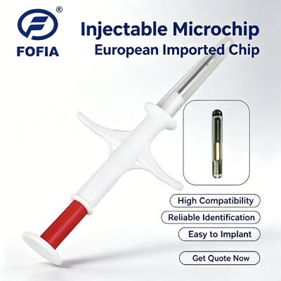 Fofia New ICAR Certified RFID 134.2kHz PP Animal ID Microchip Waterproof for Pets  1.5 Year Warranty