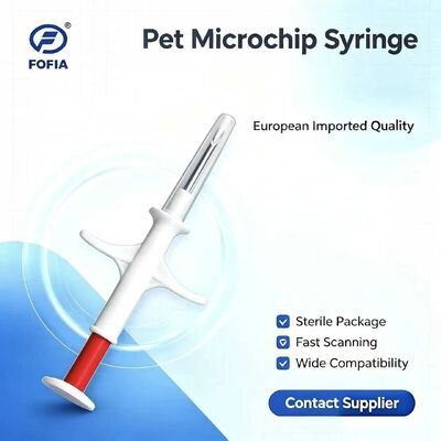 New FOFIA RFID ICAR Certificated 134.2kHz Animal Microchip FDX/EM4305 Chip IP67 Waterproof Pet Injection Plastic