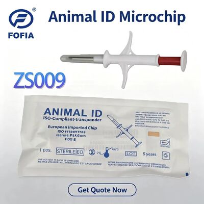 2026Hot Selling Edition Pet New RFID 134.2kHz Integrated Circuit Fofia Animal Implantable Microchip White PP Material Waterproof