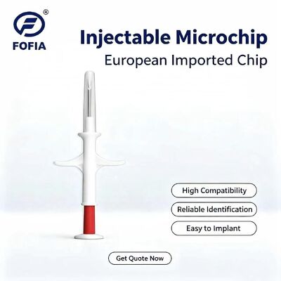 ICAR Certificated FOFIA RFID 134.2kHz Animal Microchip FDX/EM4305 Chip IP67 Waterproof for Pet Injection Plastic