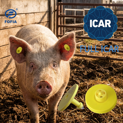 FULL ICAR ET908 Circular Animal Ear Tag with BLE Reader ISO11784/5 FDX-B Waterproof & Durable