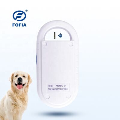 Fofia Handheld Plastic Animal Microchip RFID Card Reader PT160 134.2kHz OLED Screen USB Lithium Battery CE Certified ISO 5-10cm