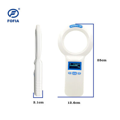 Fofia Handheld Plastic Animal Microchip RFID Card Reader PT160 134.2kHz OLED Screen USB Lithium Battery CE Certified ISO 5-10cm