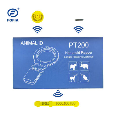 Fofia Handheld Plastic Animal Microchip RFID Card Reader PT160 134.2kHz OLED Screen USB Lithium Battery CE Certified ISO 5-10cm