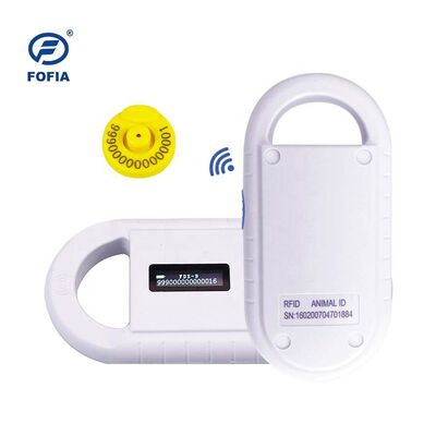 Fofia Handheld Plastic Animal Microchip RFID Card Reader PT160 134.2kHz OLED Screen USB Lithium Battery CE Certified ISO