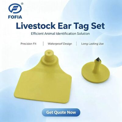 ICAR Certified TPU Material RFID Ear Tag with 3 Year Warranty for Animal Tracking