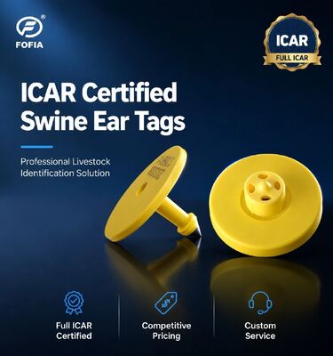 Dairy Farm Approved Electronic Ear Tag Visual Ear Tag Temperature Resistant TPU Material All Climate Farming Milk Traceability
