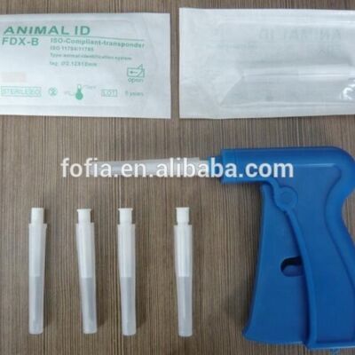 Fofia New Hot Selling RFID Separate Reusable134.2kHz Animal ID Microchip ZS005 Blue Waterproof Pet Use Injection 1.5 Year
