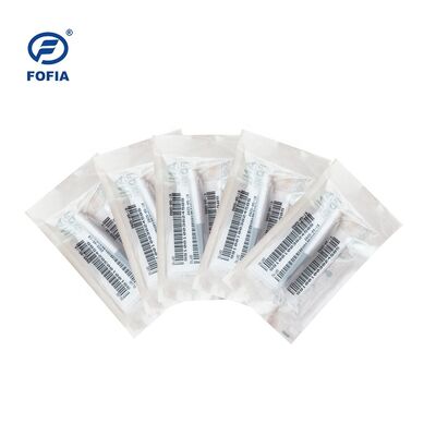 Fofia RFID 134.2kHz ICAR Certified Split Type Animal ID Microchip 2.12*12mm Model ZS005 Blue Waterproof Material New 1.5 Year