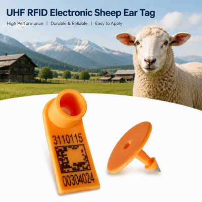 Goat Orange 2.9g Sheep Ear Tags Practical Livestock Identification Tags Designed for Easy Animal Management and Tracking