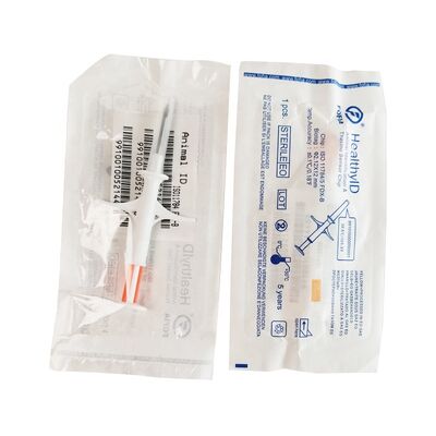 ICAR Certificated Fofia New Temperature-sensing Microchip RFID Bio-glass White HT001 Animal ID Waterproof Dog Cat Pets 1.5 Year