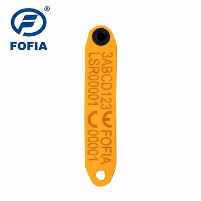 New Fofia High-Temperature Resistant Integrated Anti-Shedding Electronic ET969 Yellow Sheep RFID Ear Tag TPU Material RF Animal