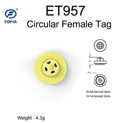 Waterproof Fofia ET957+T967 Sheep Goat Combination Animal Electronic Tracking Ear Tag New High Quality RFID TPU Laser Coding