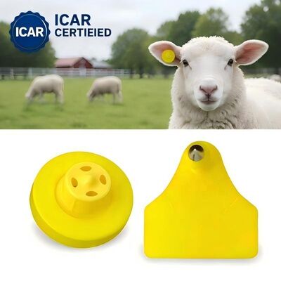 Fofia ET957+T967 Sheep Goat Combination Electronic Farm Use Tracking Ear Tag New High Quality RFID TPU Laser Coding 3 Year