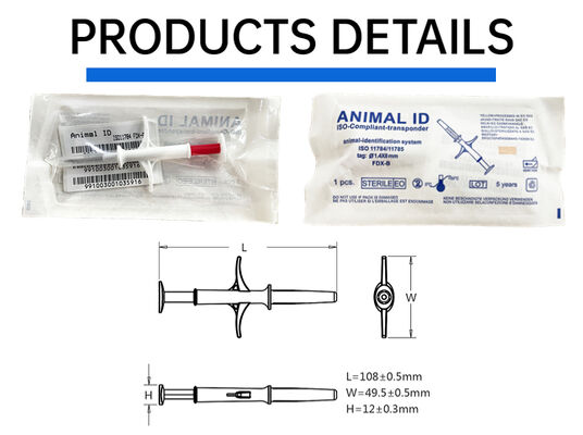 FOFIA New RFID 134.2kHz Animal Microchip FDX/EM4305 Chip IP67 Waterproof Cattle/Pig/Sheep Livestock Pet PP