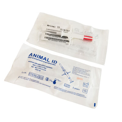 Durable Fofia New Hot Selling RFID 134.2kHz PP Material Dog ID Microchip Waterproof Farm Use Pet Injection 1.5 Year Ear Tag