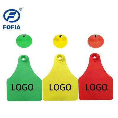 New Plastic Cow & Sheep Ear Tags TPU Material Bovine Cattle Farm Use Ear Mark Tags with Number Animal Tracking Chip