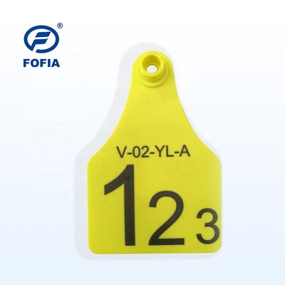 New Plastic Cow & Sheep Ear Tags TPU Material Bovine Cattle Farm Use Ear Mark Tags with Number Animal Tracking Chip