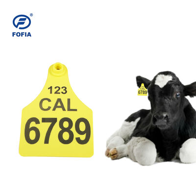 New Plastic Cow & Sheep Ear Tags TPU Material Bovine Cattle Farm Use Ear Mark Tags with Number Animal Tracking Chip
