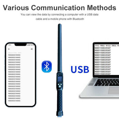 Durable Waterproof Long Range 134.2kHz RFID Ear Tag Reader ISO11784/5 Protocol 30-100cm Reading Distance PVC Material for