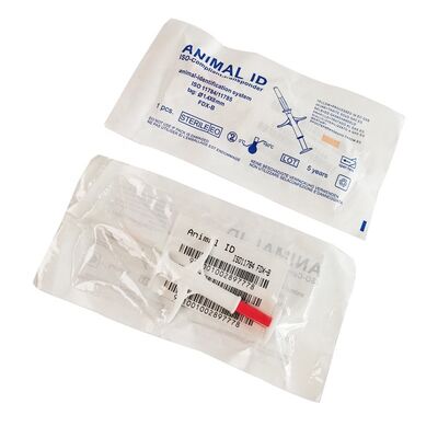 FOFIA  Waterproof RFID 134.2kHz Animal Microchip FDX/EM4305 Chip IP67 Waterproof Use Livestock Pet Plastic Packaging  1.5 Year