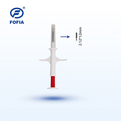Fofia RFID Injectable Animal Microchip 134.2 kHz ISO 11784 11785 Waterproof 2.12 X 12 mm Pet Identification