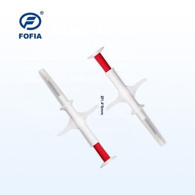 RFID Injectable Animal Microchip 134.2 kHz FDX EM4305 1.4 X 8 mm IP67 Waterproof ICAR Certified Pet Identification Tag